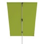 Grüner Doppler Balkonschirm, 127x177 cm, mit Handöffner. Ideal für kleine Balkone.