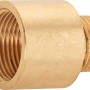 Gewinde-Reduzierstück aus Rotguss, 21 mm (R 1/2) x 24,1 mm (Rp 3/4), zur Verbindung von Rohren.