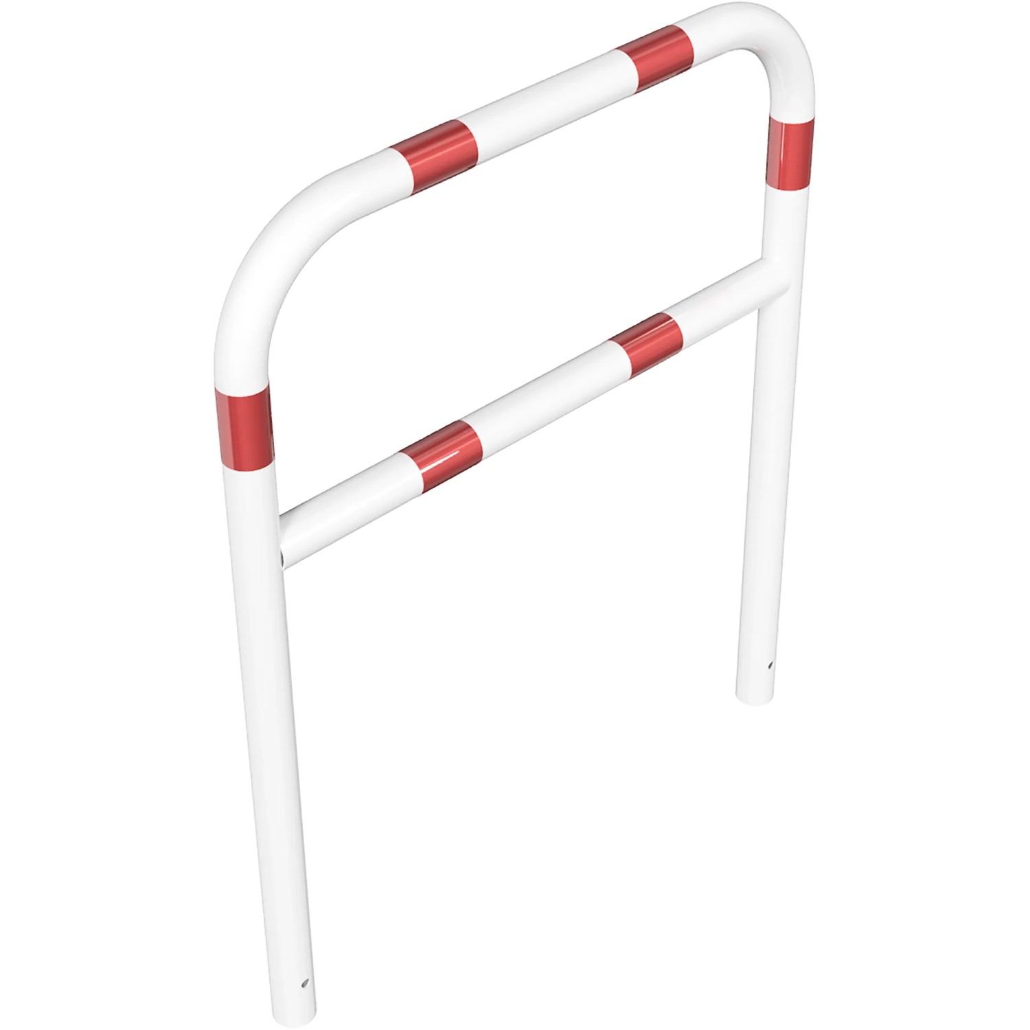 Schake Rohrbügel Querholm Einbetonieren 1.000 mm x 1.200 mm Weiß-Rot