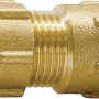 Messing Klemmring-Verschraubung, 15 mm x 18,6 mm (Rp 1/2) für Kupferrohre.