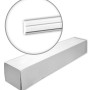 Verpackung der weißen PROFHOME Wand- und Friesleisten, 30 Zierleisten (60m) im Set.