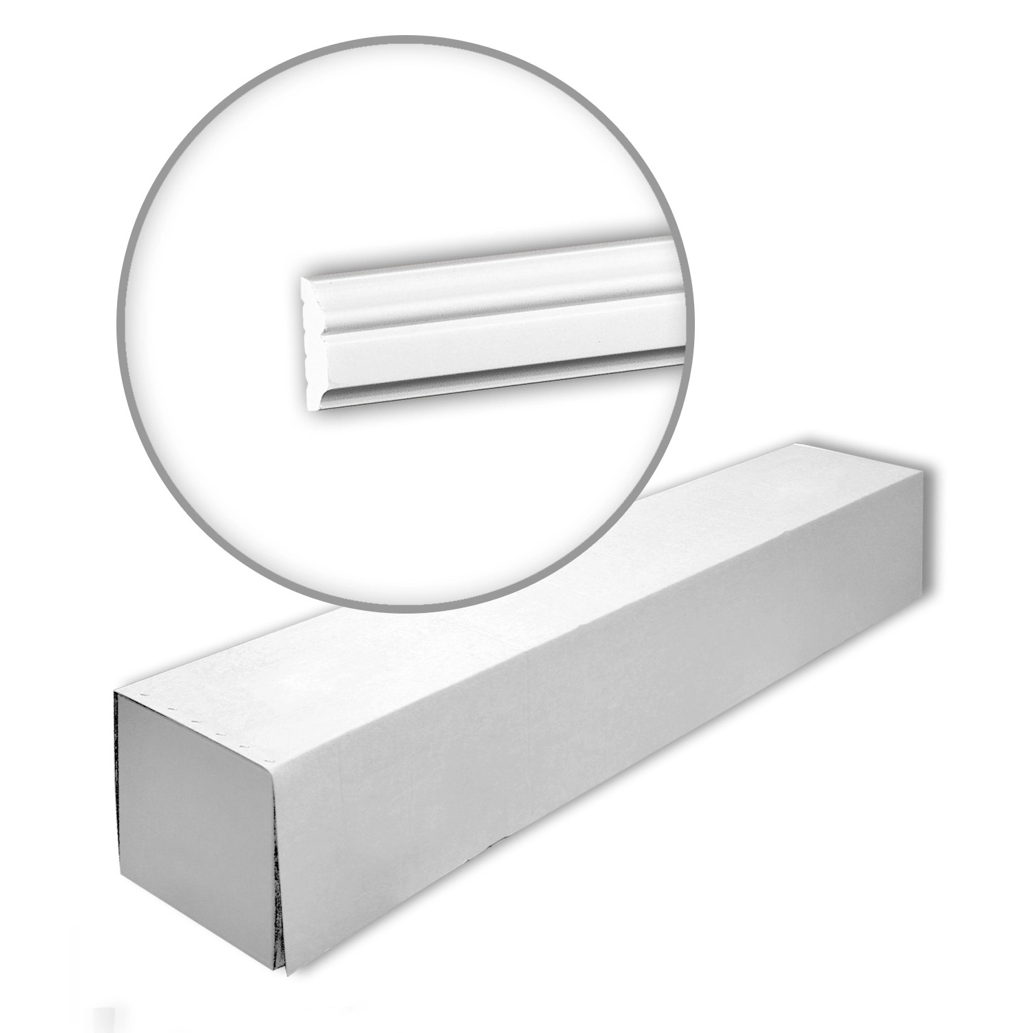 Thumbnail - PROFHOME 651323 Wand- und Friesleisten 1 Karton Set mit 30 Zierleisten 60 m Weiß