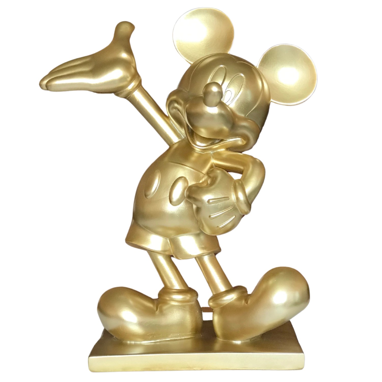 Disney Gartenfigur Mickey 45 cm x 37 cm x 19 cm Gold günstig online kaufen