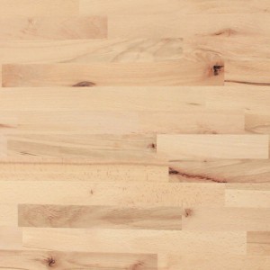 Leimholzplatte Buche, 300x63x2,7cm, Detailansicht der Holzmaserung für Möbelbau und Regalböden.