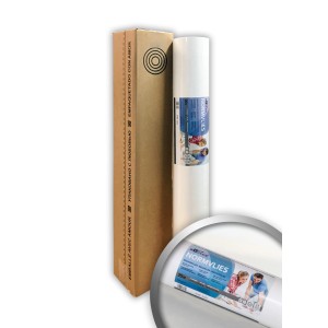 Verpackung und Rolle PROFHOME NORMVLIES 150g, glatte, weiße Vliestapete.