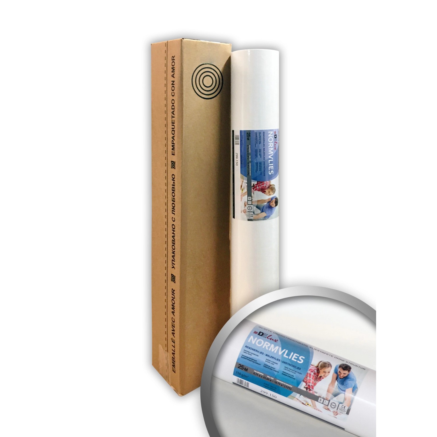 PROFHOME NORMVLIES 150 g Renoviervlies Glattvlies Malervlies Vliestapete 25 günstig online kaufen
