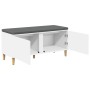 vidaXL Flurbank mit Kissen mit Speicher mit Tür Weiß 100 x 38 x 46 cm 891536_5