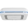 Weißer Bosch Smart Home Rauchmelder Twinguard mit Luftgütesensor, Detailansicht.