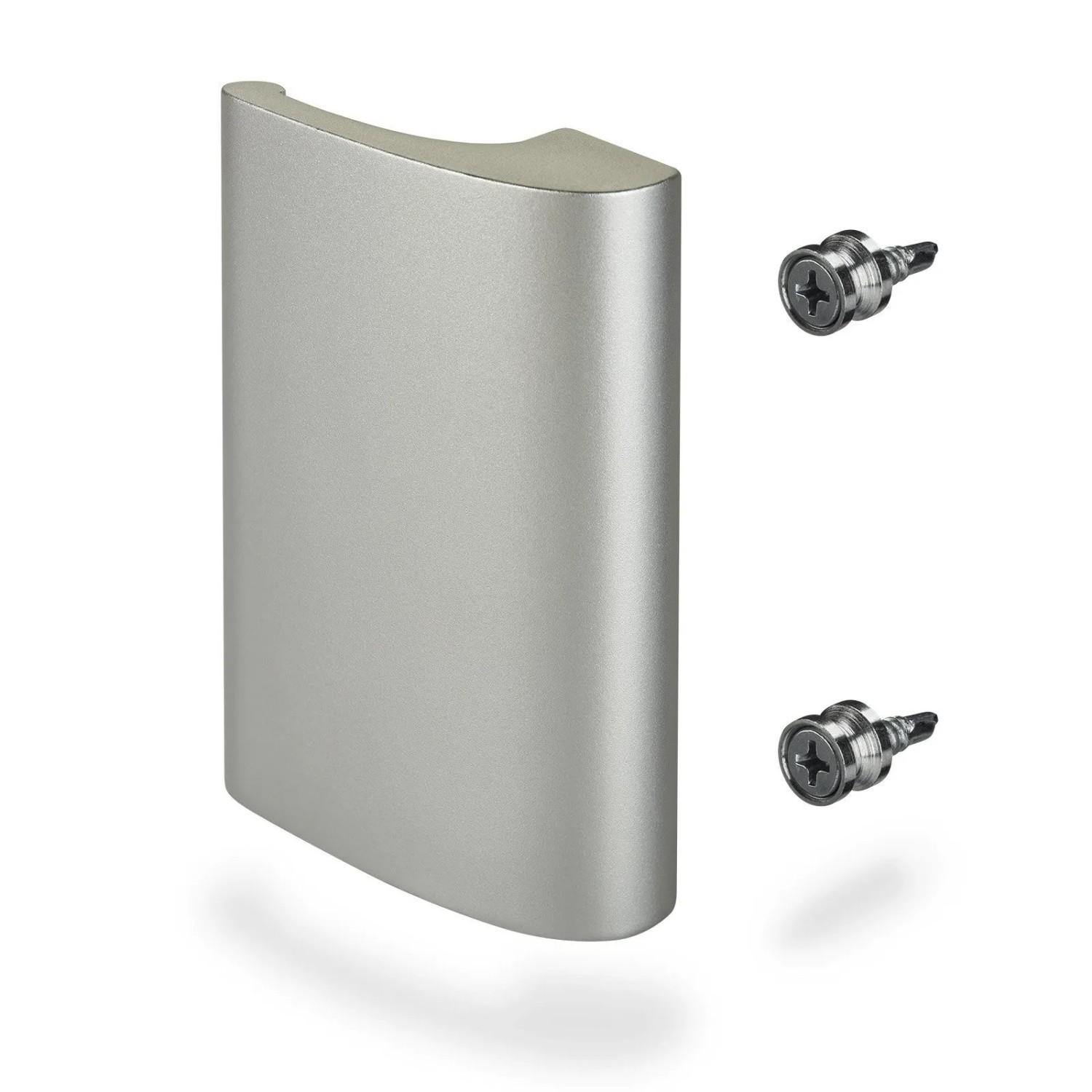 SOTECH Balkontürgriff SEJA 82 x 52,5 x 20 mm BA 48 mm Aluminium Verdeckte Verschraubung Silbergrau Eloxiert