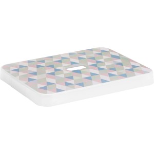 Sunware Deckel Triangel für Sigma Home Aufbewahrungsbox 24/32 l mit Griff und geometrischem Muster.