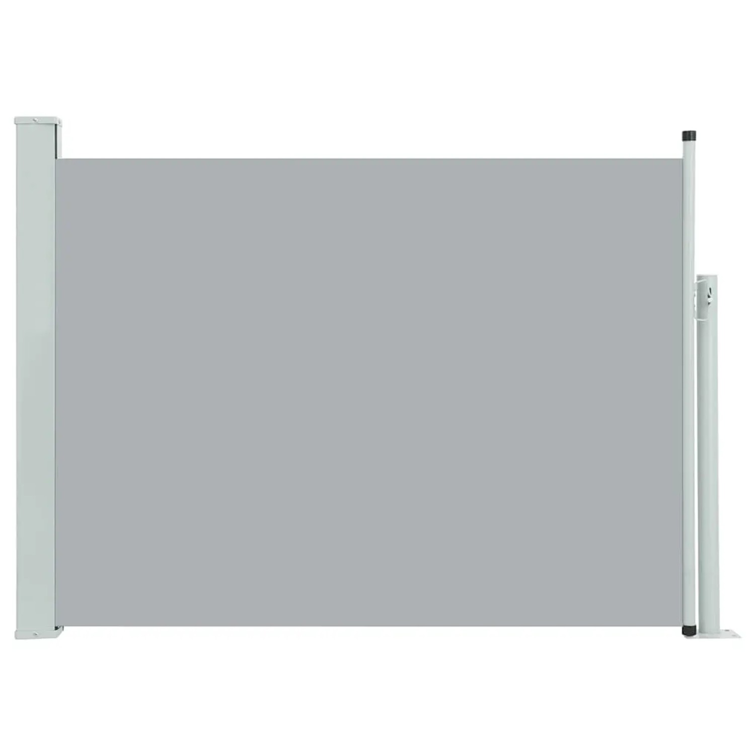 furnicato Ausziehbare Seitenmarkise 120×500 cm Grau