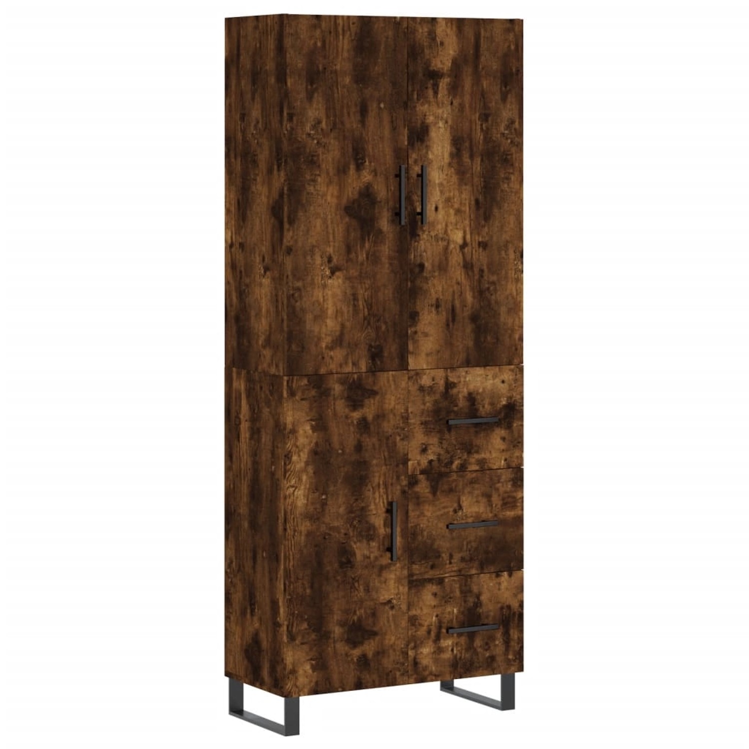 vidaXL Highboard Räuchereiche 69,5x34x180 cm Holzwerkstoff 3195928 günstig online kaufen