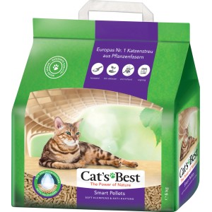 Cats Best Smart Pellets Katzenstreu, 5 l, Klumpstreu für Langhaarkatzen.
