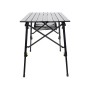 24MOVE Campingtisch, klappbar, höhenverstellbar, mit Tragetasche. Aluminium Tisch mit Netzablage.