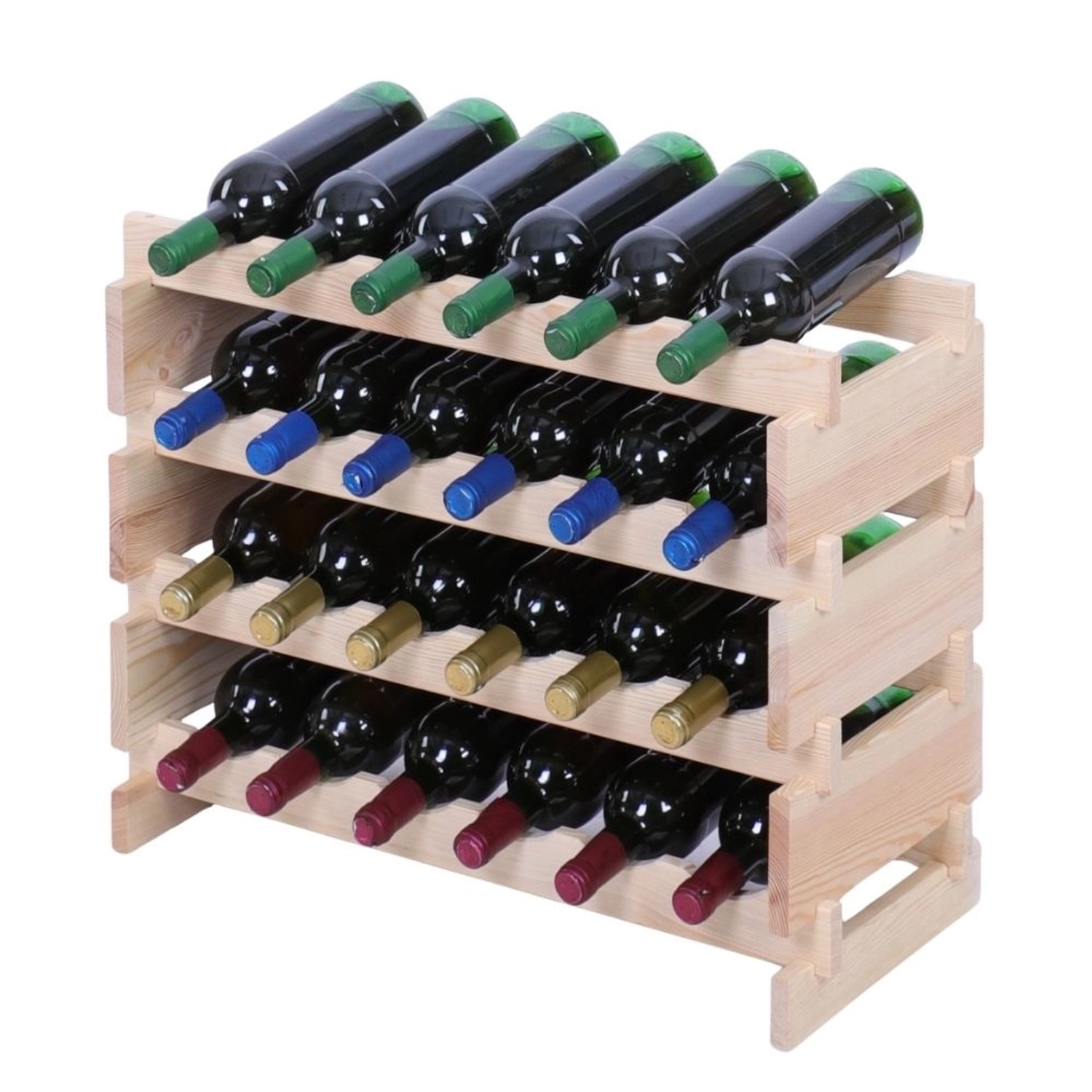 PROREGAL Weinregal VINOTECA FLEX PRO HxBxT 51x65x28cm 24 Flaschen Auf 4 Ebe günstig online kaufen