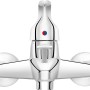 Chromfarbene baliv Wannenarmatur WA-5170 mit Einhebelmischer und Umsteller.