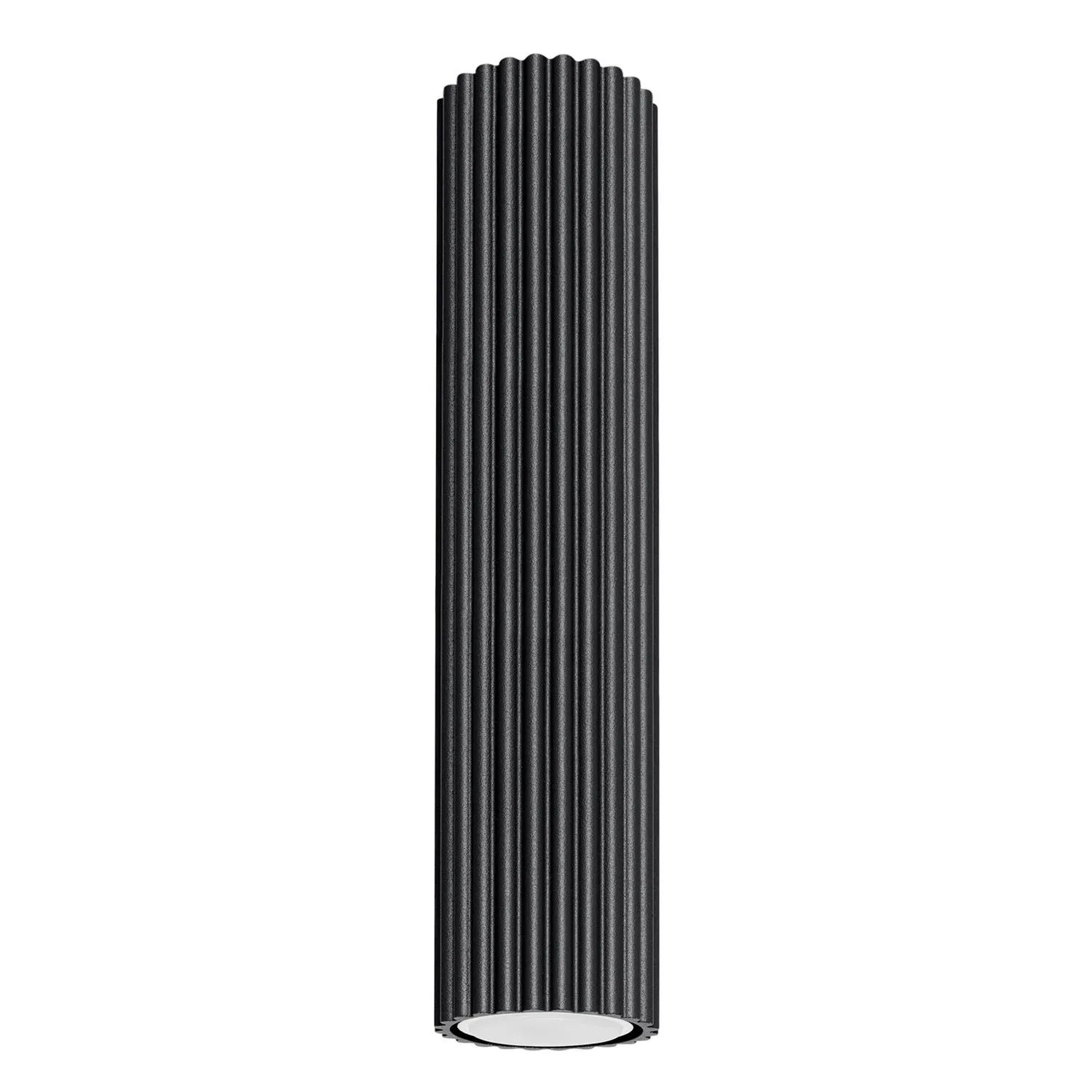 Licht-Erlebnisse Deckenleuchte Aufputz Schwarz GU10 Ø 6,5 CM 30 CM Hoch Aluminium Modern