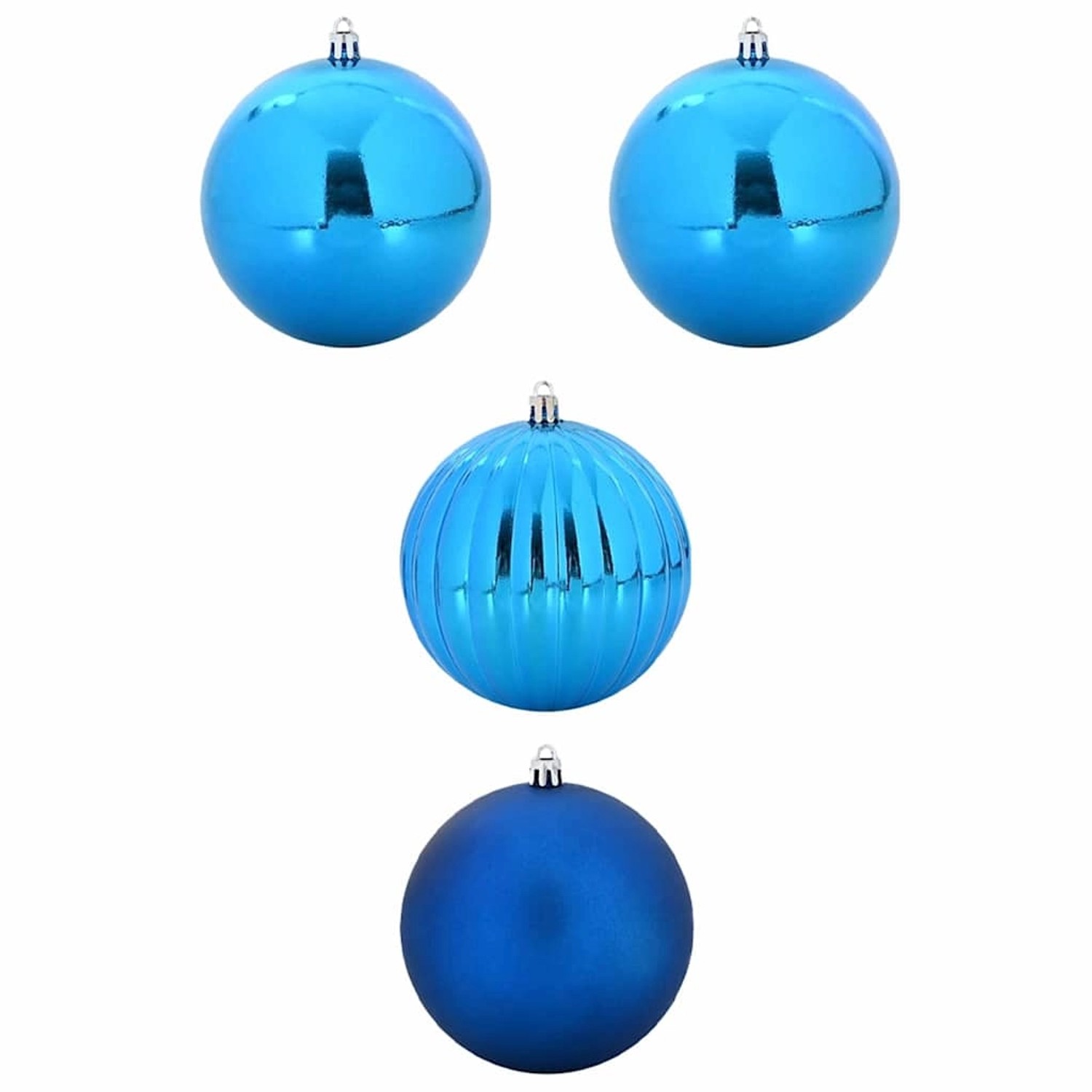 vidaXL Weihnachtskugel-Set 4-Tlg Blau XXL 42018883