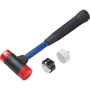 LUX Kombihammer 35 mm mit auswechselbaren Köpfen für vielseitige Arbeiten.