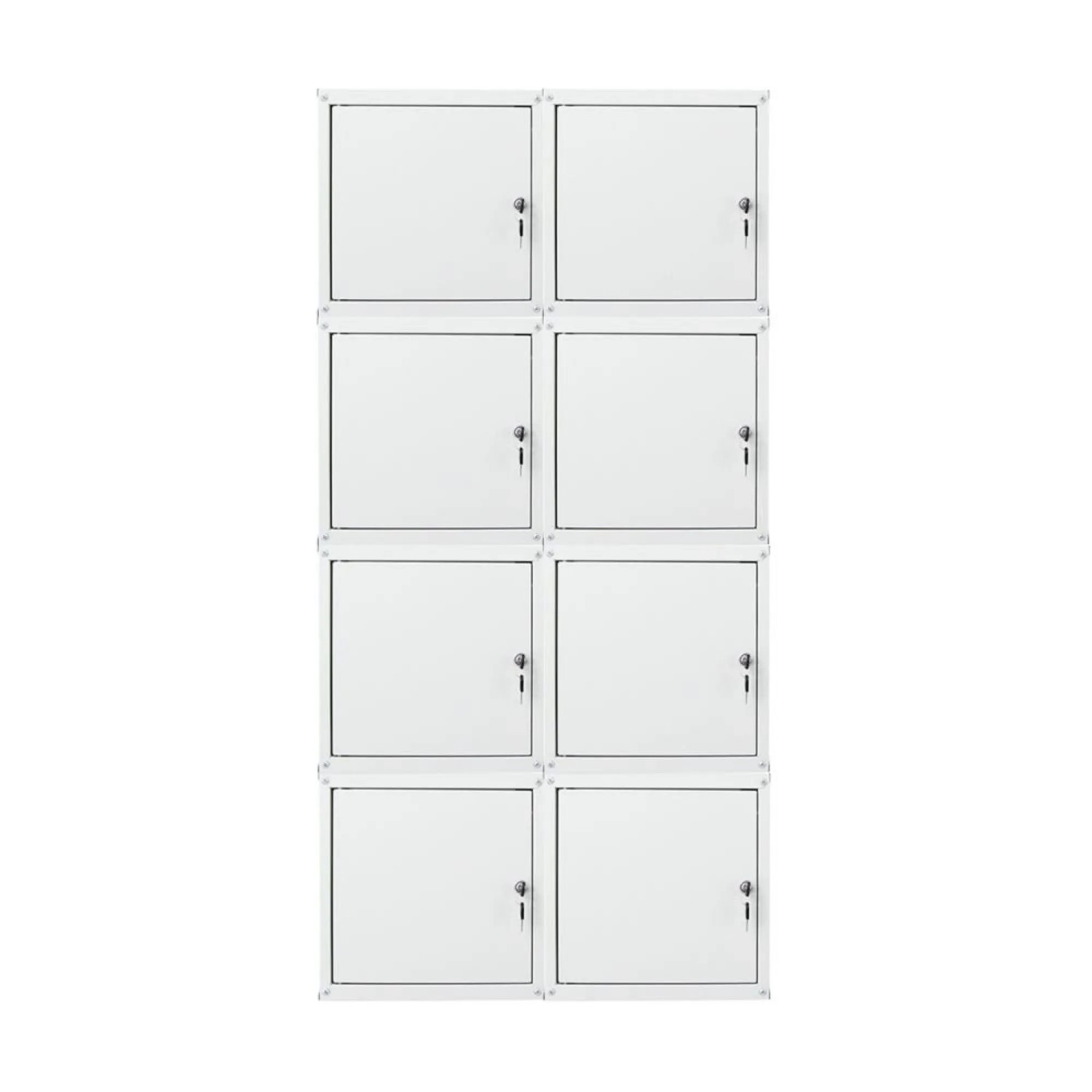 PROREGAL Mega Deal 8x Schließfachwürfel Cubic HxBxT 35 x 35 x 35 cm Grau