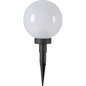 Deko-Außenleuchte Moneglia mit Erdspieß, Kugelform, E27, max. 40W.
