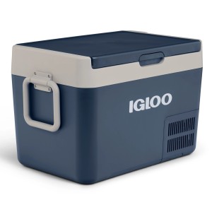 Igloo Kompressor-Kühlbox ICF32, 32 Liter, rauchblau. Elektrische Kühlbox für Camping und Auto.