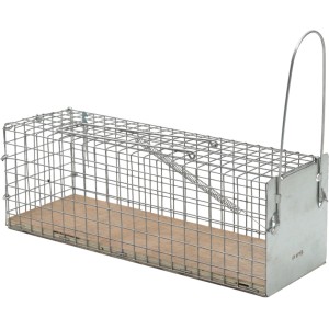 Rattenfalle Lebendfalle aus Drahtkäfig, tierschonend zum Ratten fangen.
