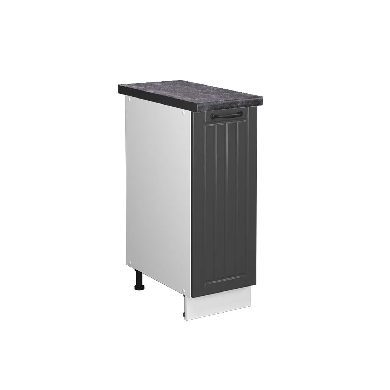 Vicco Apothekerschrank Fame-Line Anthrazit Landhaus Weiß 30 cm AP Anthrazit