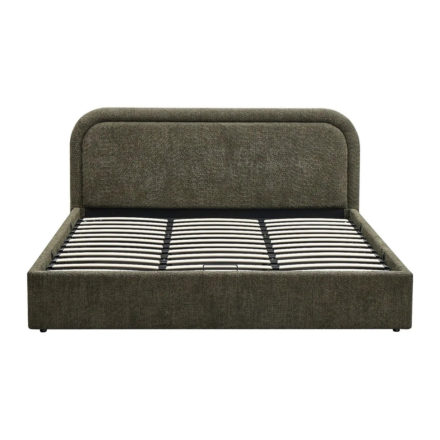 Vente-unique Bett Mit Bettkasten Fidozia Grün 205 cm