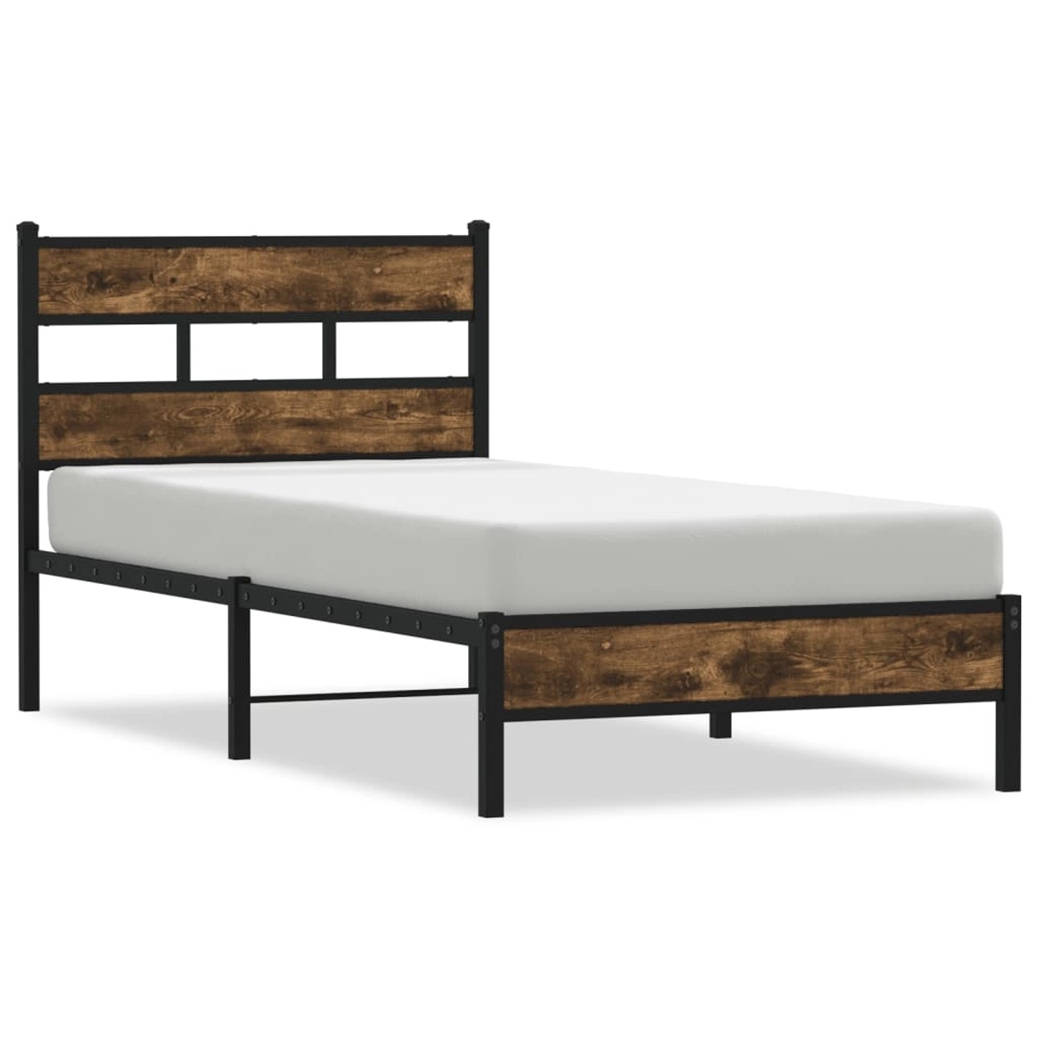 vidaXL Bettgestell ohne Matratze mit Kopfteil Sonoma-Eiche 90x190 cm 401719 günstig online kaufen