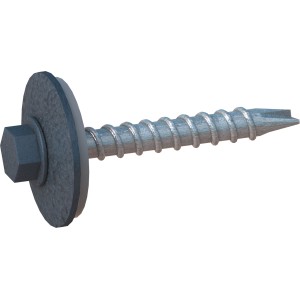 SDF Dach- & Fassadenbauschraube, Alu-Anthrazit, 6x38 mm, zur Befestigung von Dachblechen.