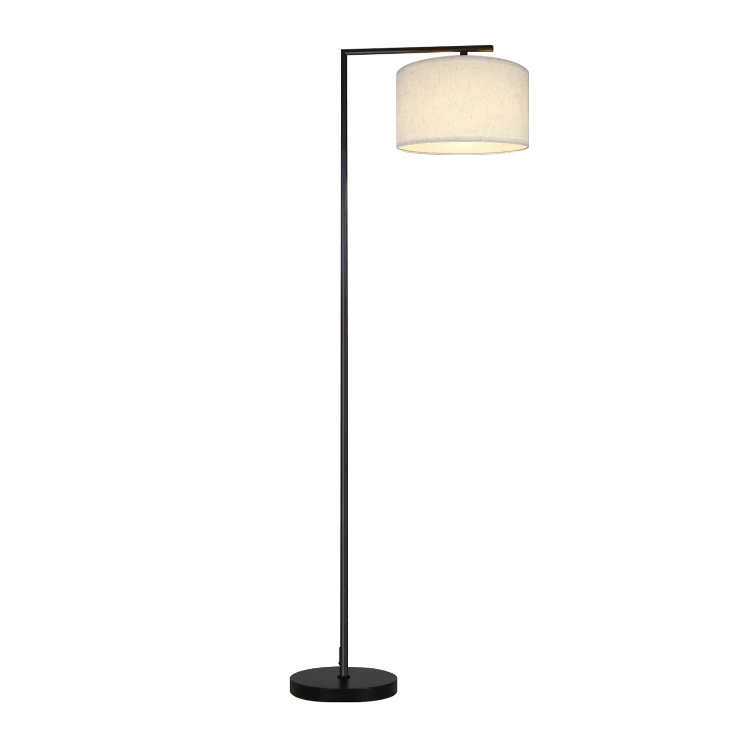 NETTLIFE Stehlampe aus Textil L162cm Weiß