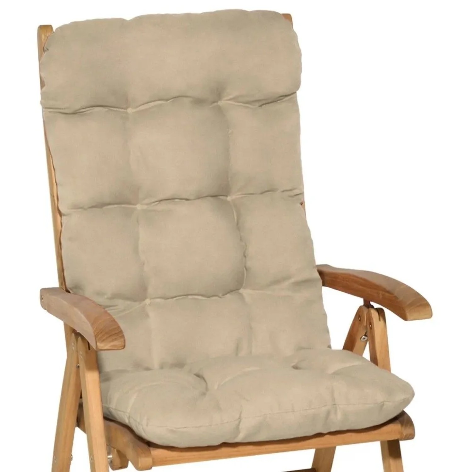 Beautissu Flair HL Hochlehner 120x50x8cm Natur