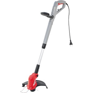 CMI Elektro-Rasentrimmer C-ERT-350/25, rot/grau, mit Pflanzenschutzbügel.