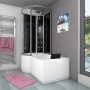 AcquaVapore Duschtempel K50-R30: Kombination aus Badewanne und Dusche, 100x170 cm.
