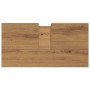 Waschbeckenunterschrank in Artisan-Eiche Optik mit Ausschnitt für Waschbecken. Holzwerkstoff Badmöbel.