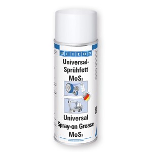 WEICON Universal-Sprühfett mit MoS2, 400ml Dose. Spezial-Spray für hochdruckbeständige Schmierung.