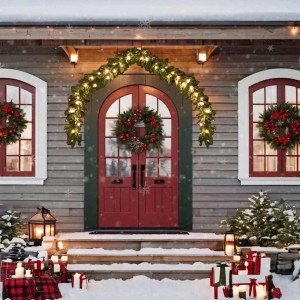 vidaXL Weihnachtsgirlande mit LED-Lichtern 10 m 242424