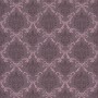 Violette Textil Vliestapete mit Barock Ornamenten für Wohn- und Esszimmer.