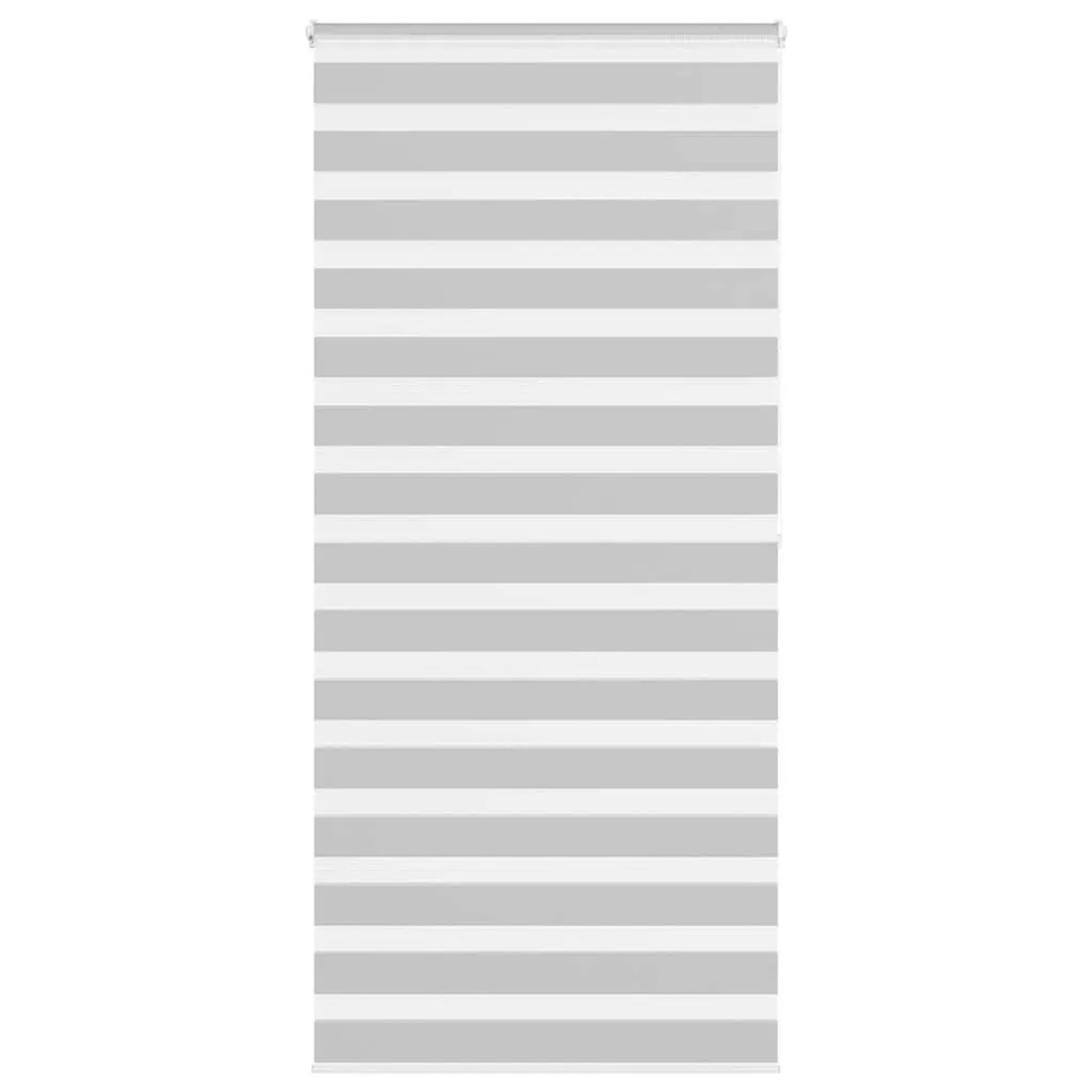 vidaXL Doppelrollo Hellgrau 95x200 cm Stoffbreite 90,9 cm Polyester 4014468 günstig online kaufen