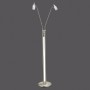 Moderne LED-Stehleuchte Max, 2-flammig, aus Stahl und Glas. Leselampe mit individuell ausrichtbaren Spots.