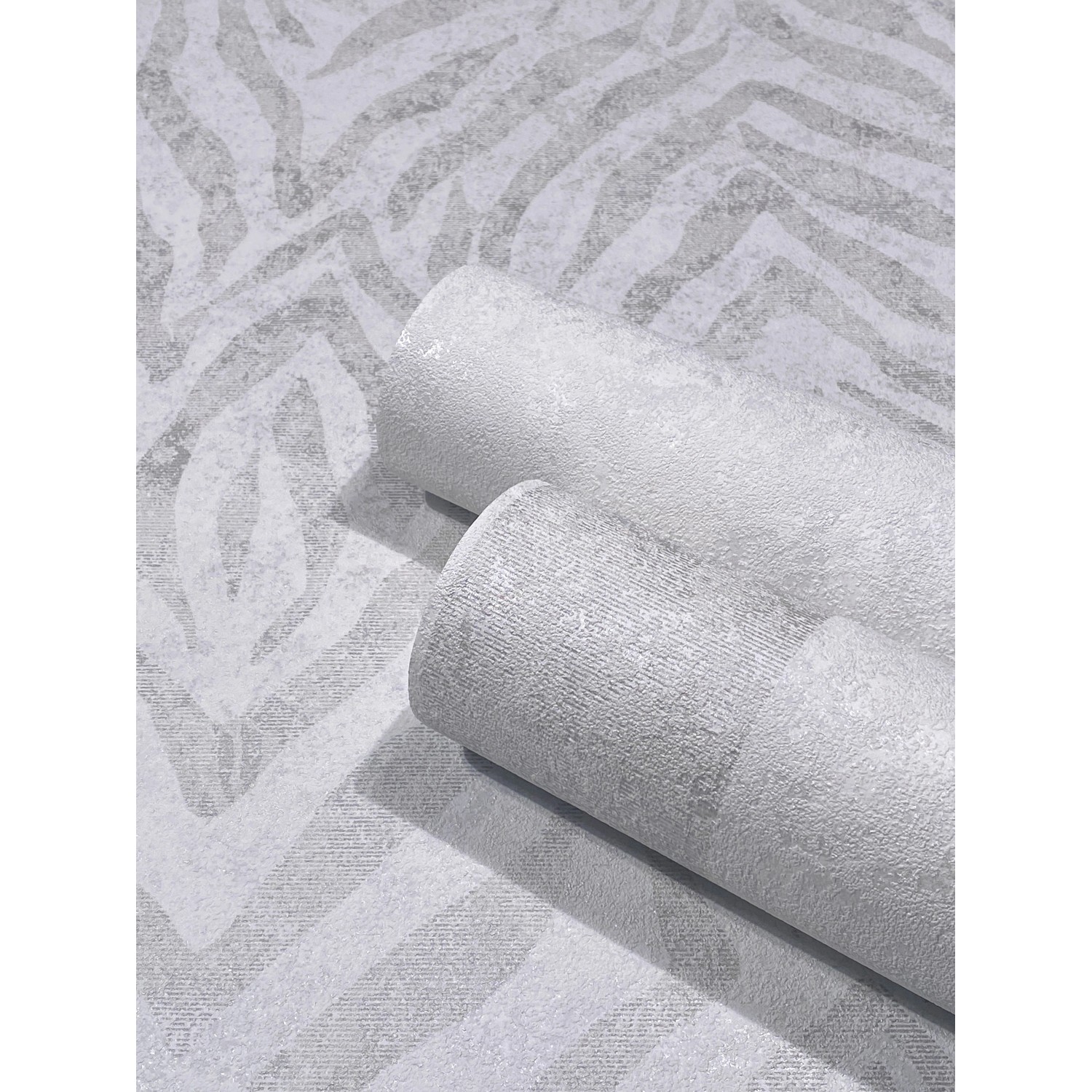 Graue Marburg Vliestapete GZSZ Betonoptik, Rolle mit Betonmuster.