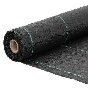 vidaXL Unkrautvlies Schwarz 0,5x50 m PP 4005174