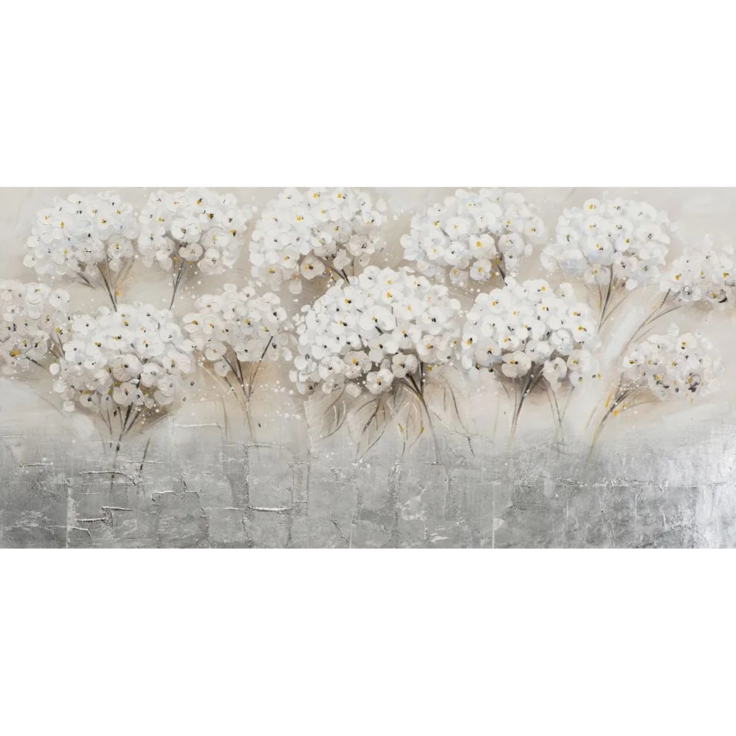 Art Universe Leinwandbild Feld mit Chrysanthemen 70 x 140 cm