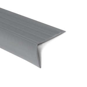 Graues KARAT Stufenkantenprofil Michigan, Treppenkantenprofil, 45x42x1000 mm.
