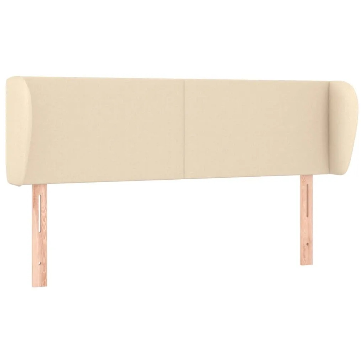 vidaXL Kopfteil mit Ohren Creme 147x23x78/88 cm Stoff 3116867