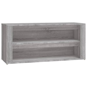 vidaXL Schuhregal Grau Sonoma 100x35x45 cm Holzwerkstoff 816910