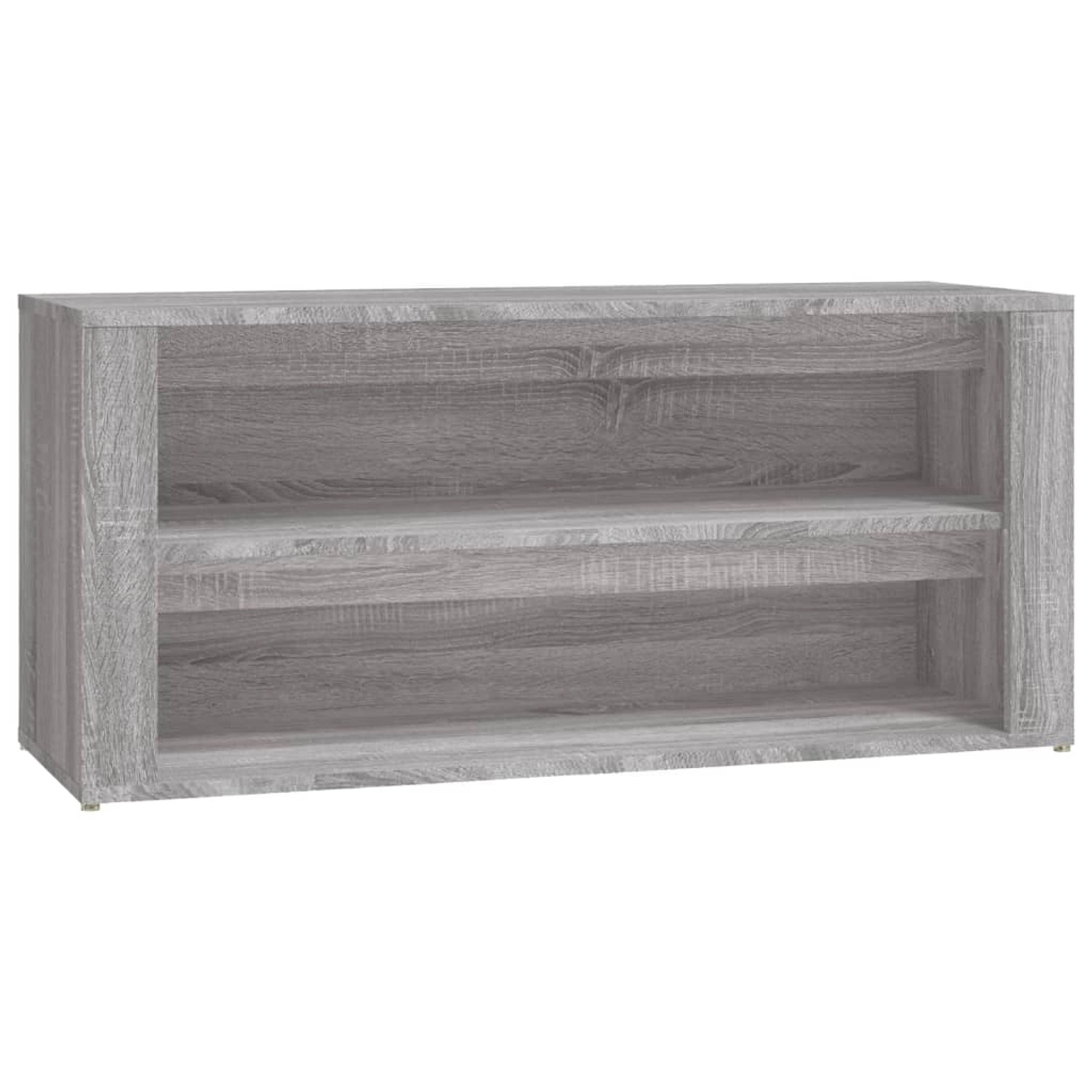 vidaXL Schuhregal Grau Sonoma 100x35x45 cm Holzwerkstoff 816910 günstig online kaufen