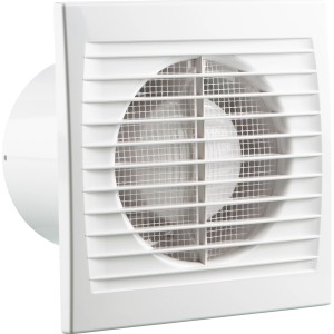 Weißer, leiser Badventilator System Ø 100 für Bad, Küche & Co.