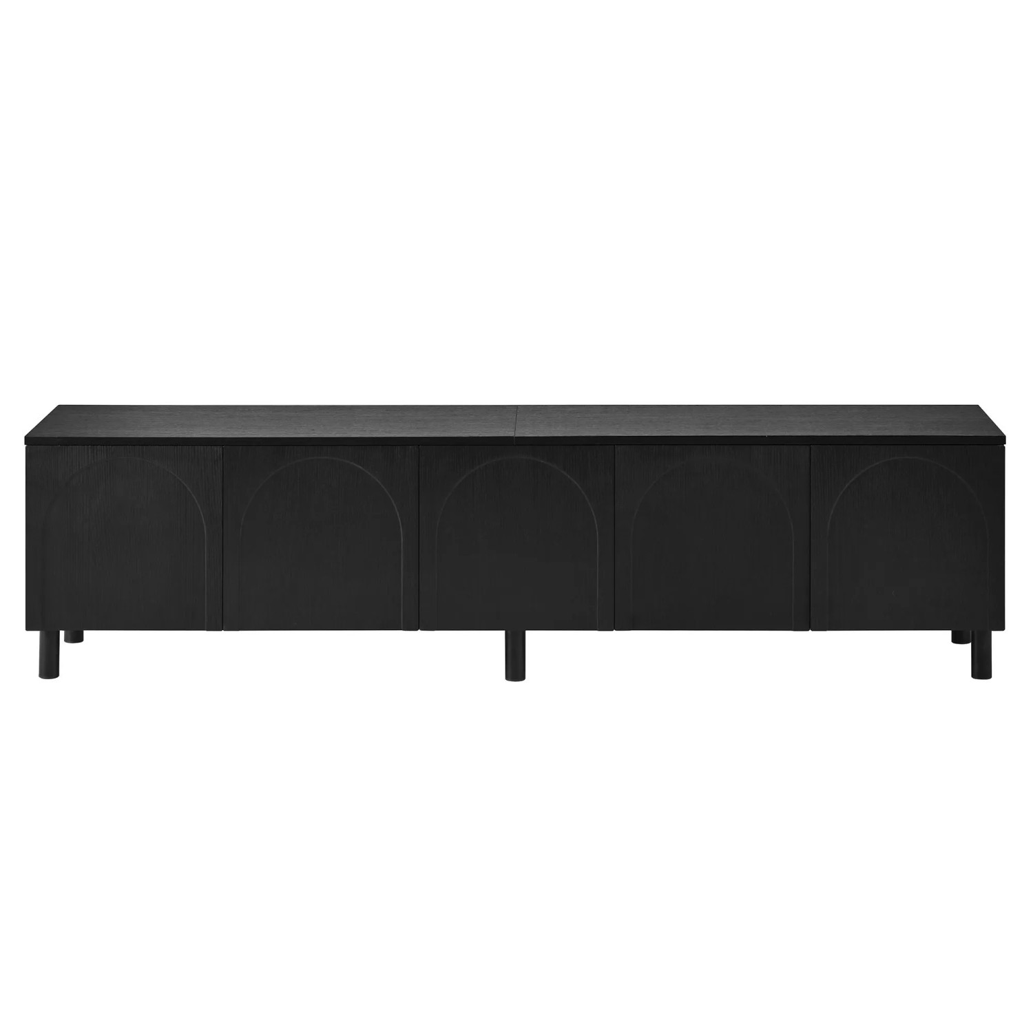 Merax TV-Schrank 5 Türen Metallfüße PB MDF Stauraum